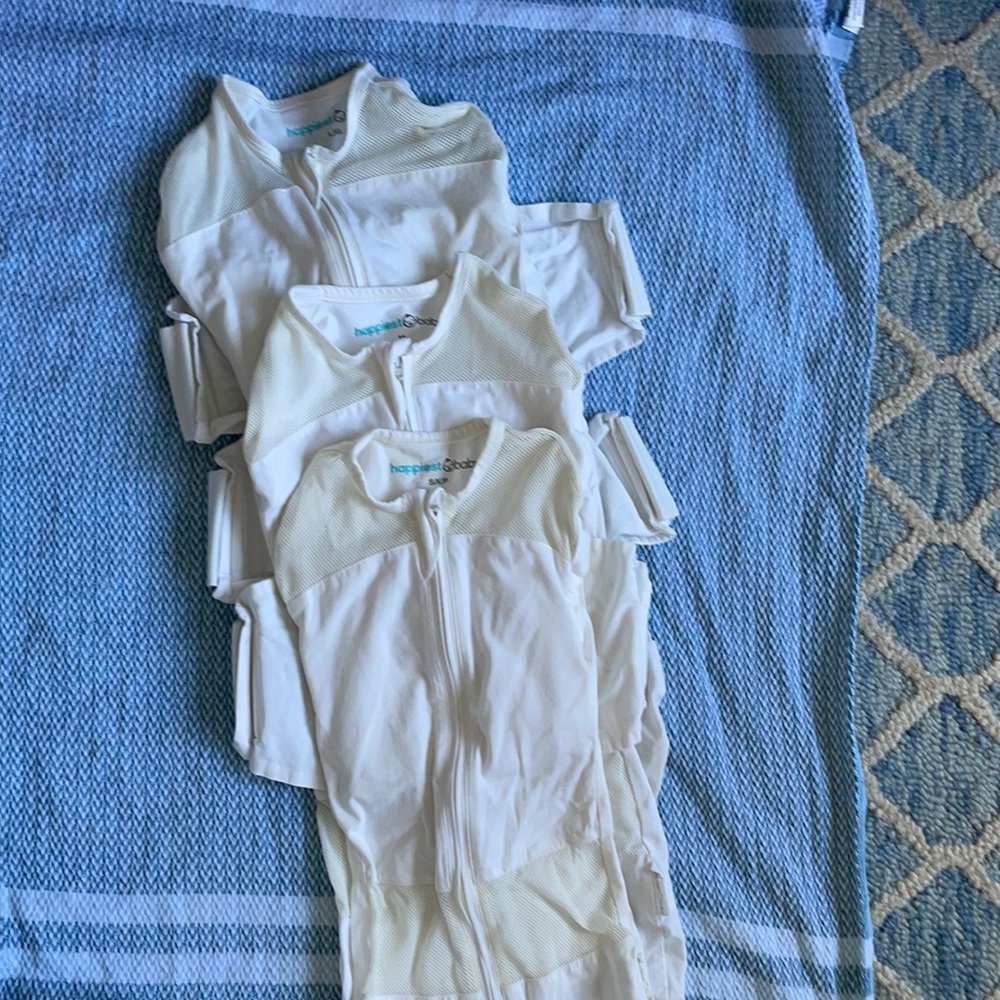 Happiest baby SNOO sleep sacks. To be used with SNOO sleeping systems. Like new!